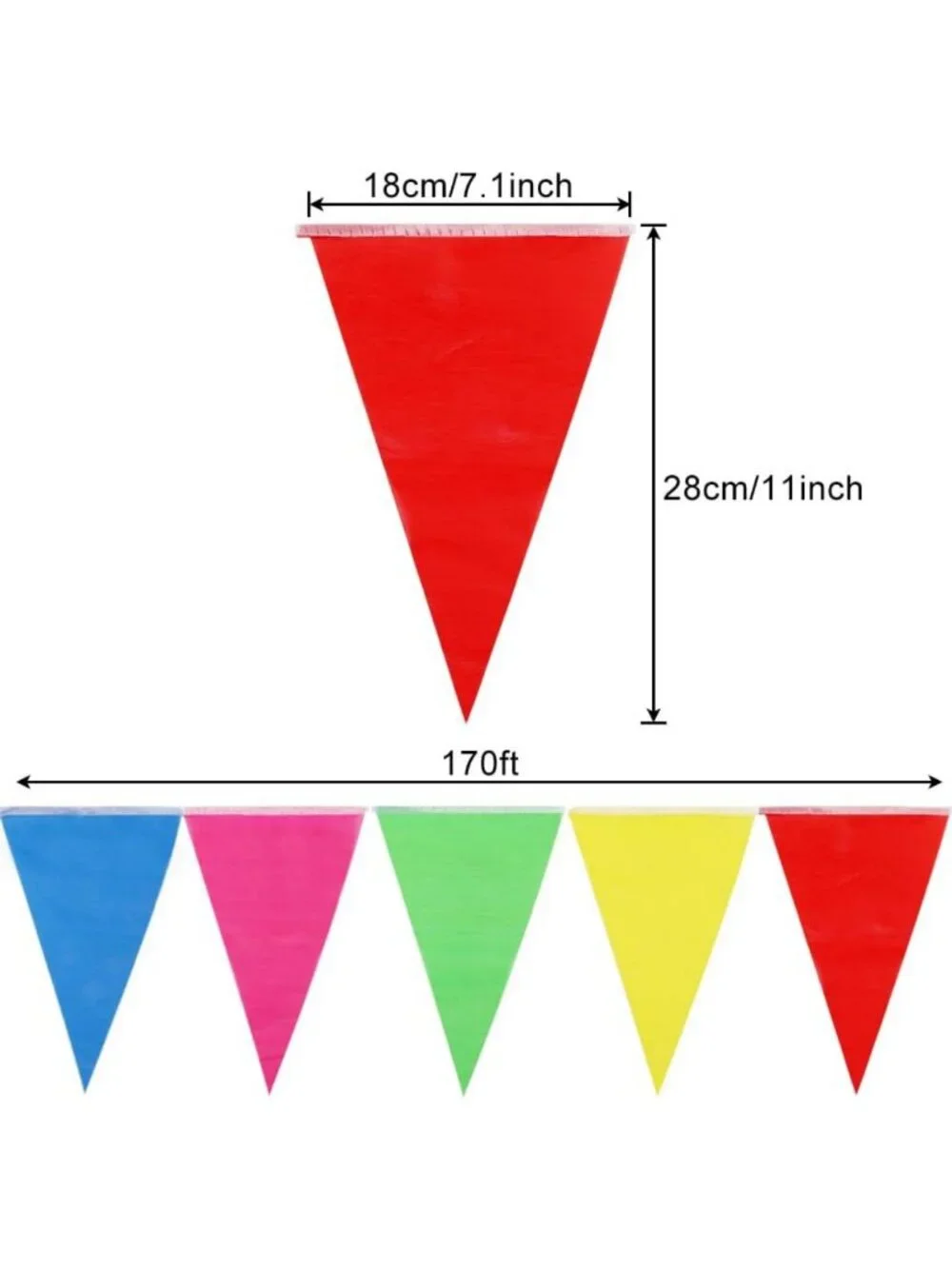 720pcs Pennant Banner Flags & 120pcs Balloon Garland Kit for Carnival Party